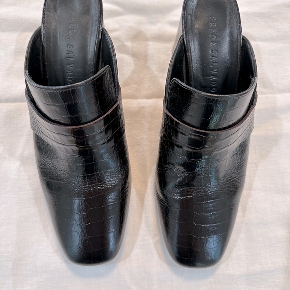 Freda Salvador CROCODILE MULES size 8.5 - Picture 3 of 5
